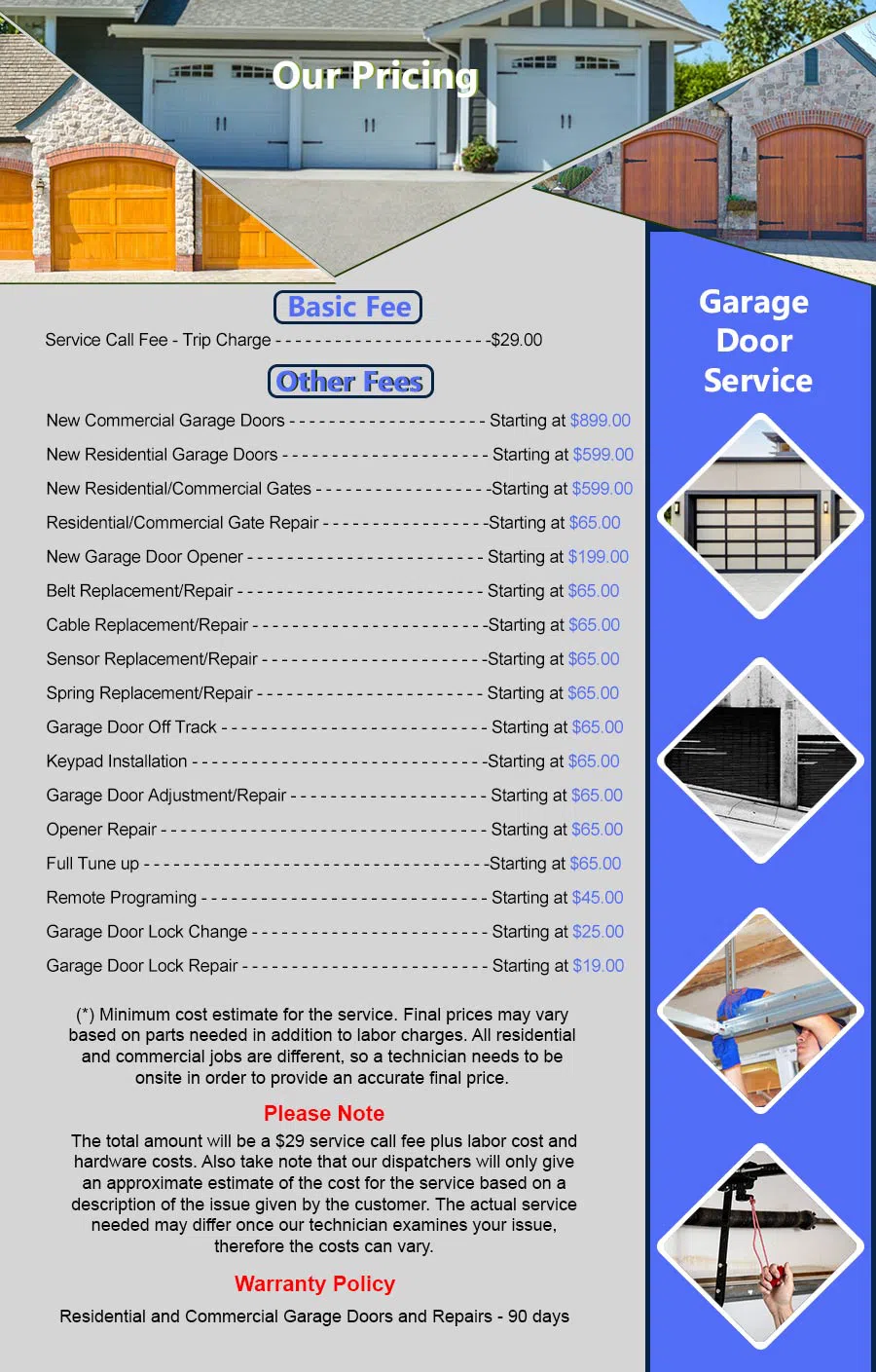 Metro Garage Door Service Frisco, TX 469-208-3934